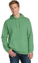 Port & Company® Adult Unisex 8.6-ounce, 80/20 Cotton Poly Beach Wash™ Garment-Dyed Pullover Hooded Sweatshirt